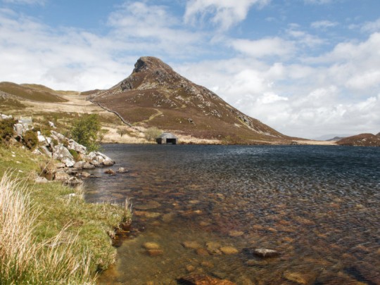 Cregennan Lakes atop Cadair Idris Banner