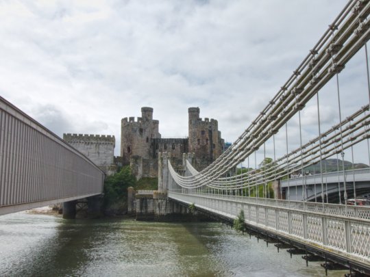 Conwy Castle - a beautiful fortification on the riverfront Banner