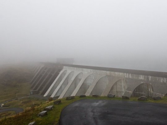 Stwlan Dam and Llyn Stwlan - the battery in the mountains Banner