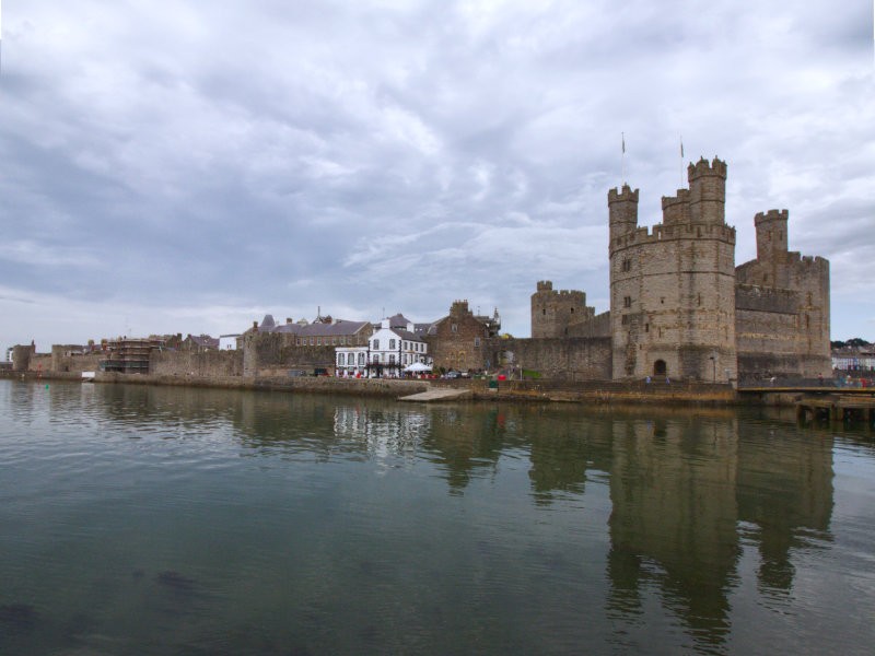 The castle from across the estuary