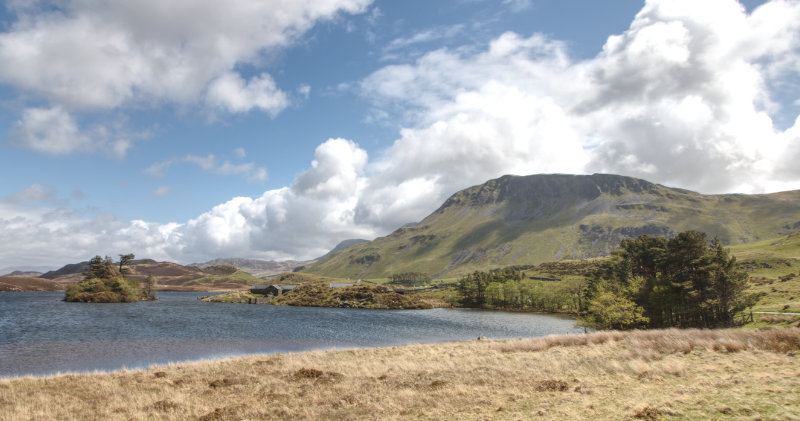 Views over the larger lake