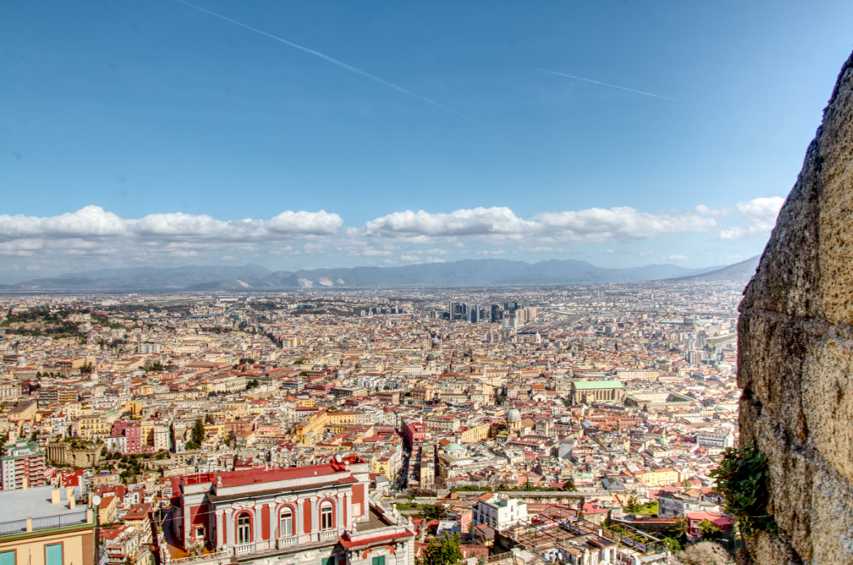 Naples sprawl from the castle