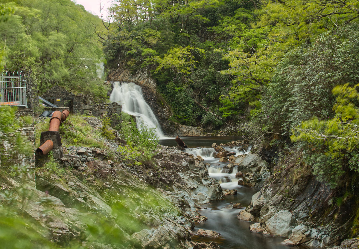 Afon Mawddach falls from the viewpoint