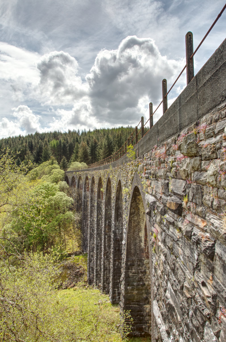The arches of Cwm Prysor Viaduct