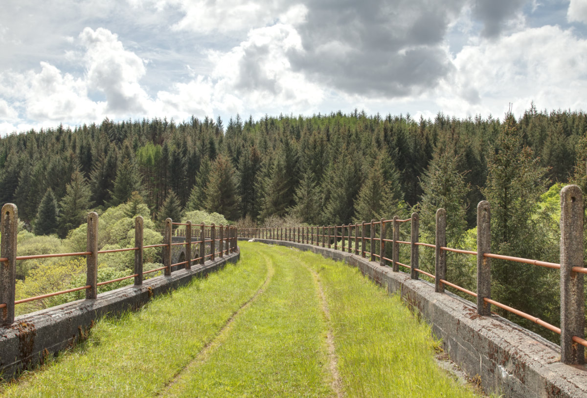 The top deck at Cwm Prysor Viaduct