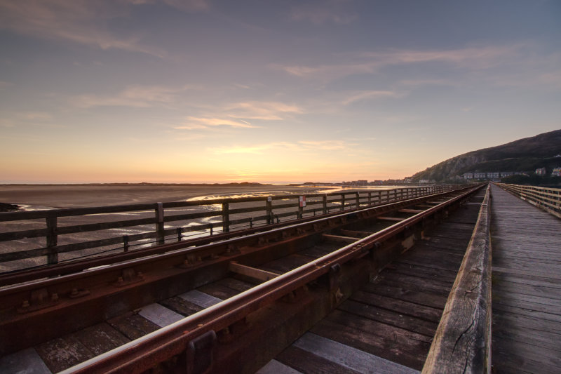 Sunset on the bridge