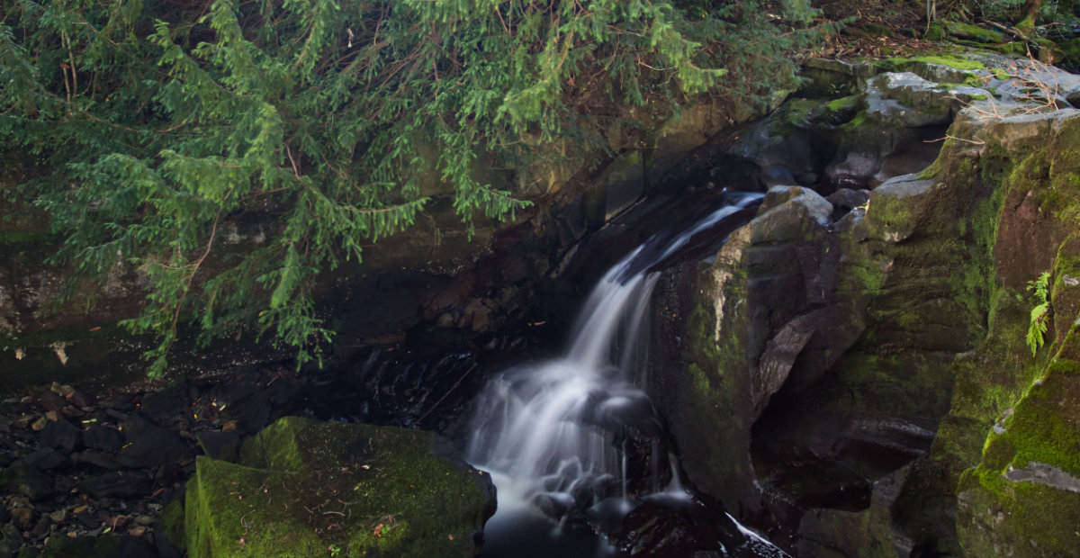 A single cascade on approach to Fairy Falls