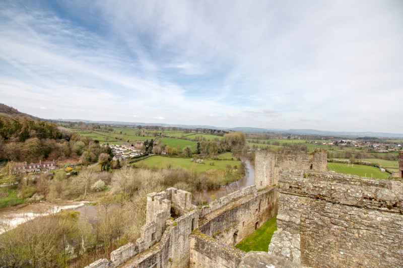 The view from Ludlow Castle