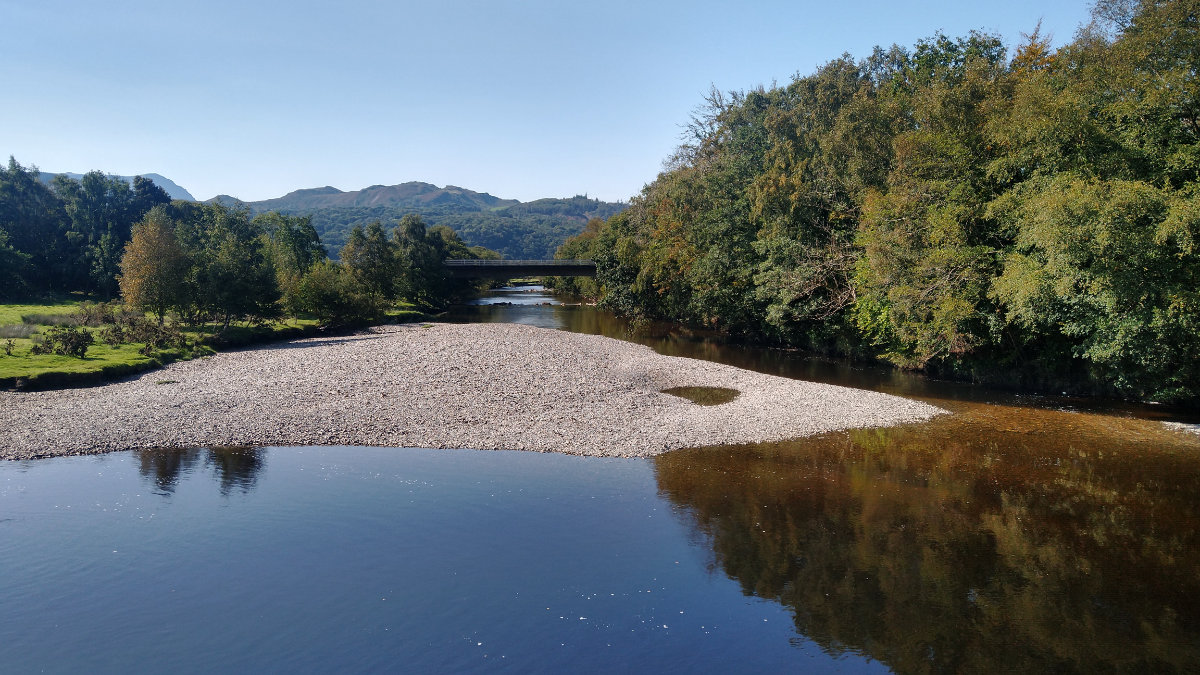 River Wnion looking calm