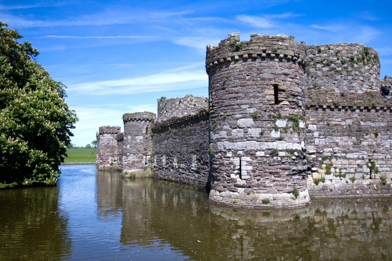 The moat near the entrance