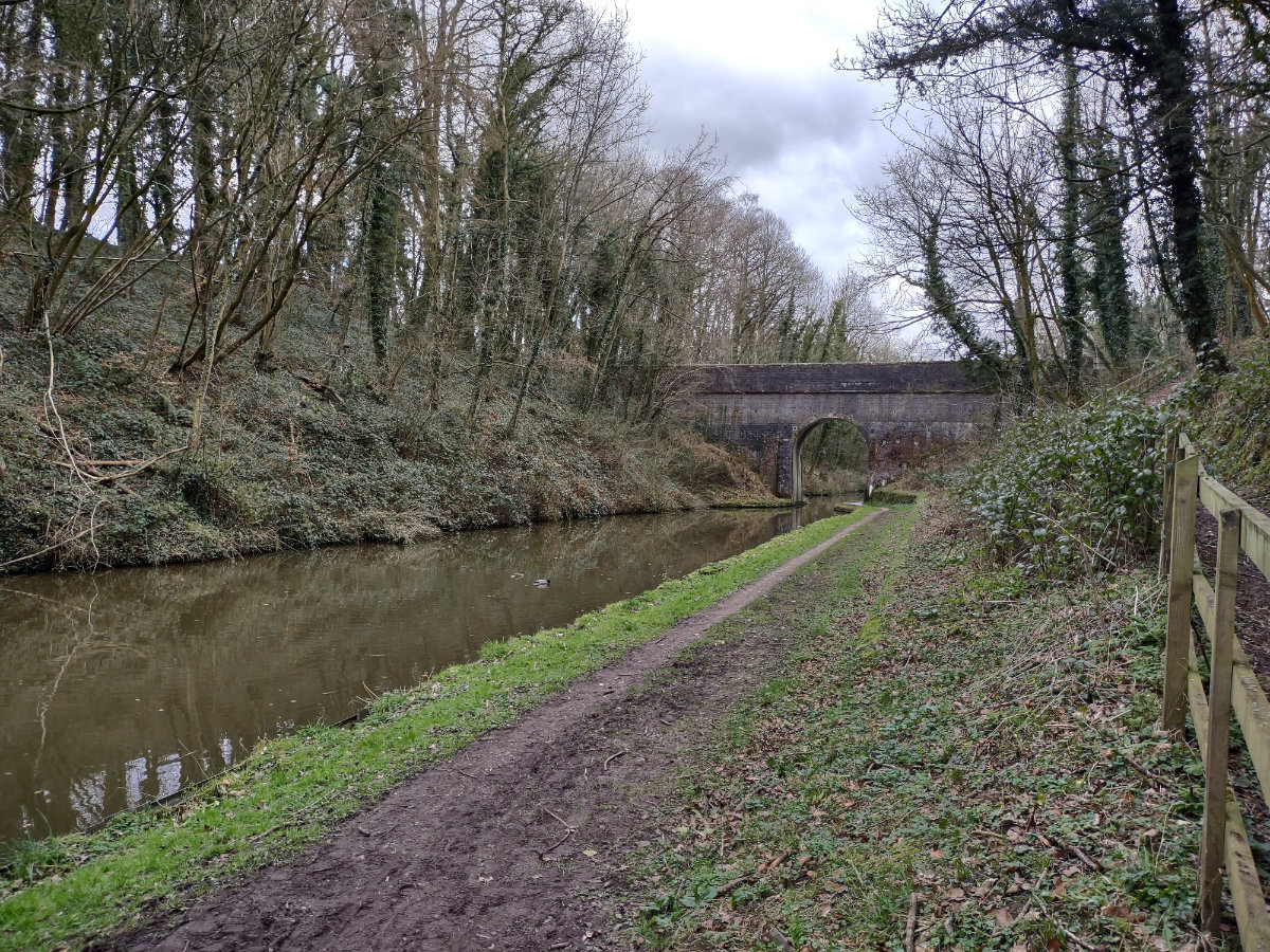 View up the canal