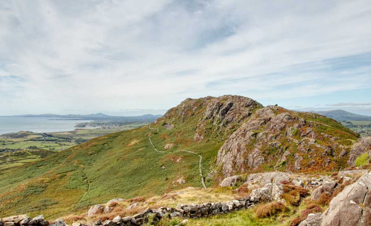 Looking up Moel y Gest, still a ways to go to the peak