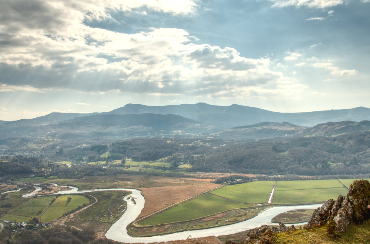 Stunning views towards Cadair Idris