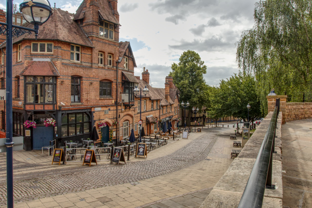 Looking out down Castle Road