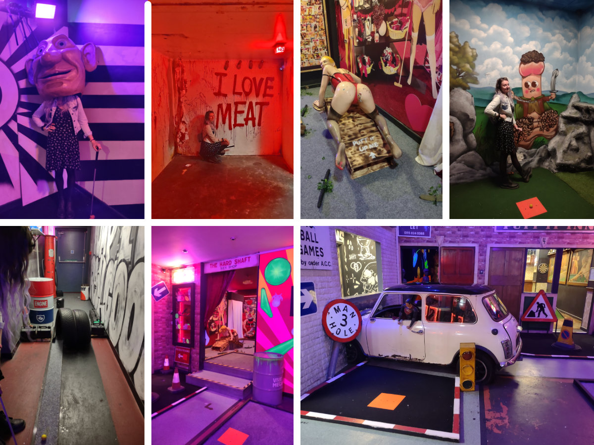 Gloryholes adult themed mini-golf Gloryholes adult themed mini-golf