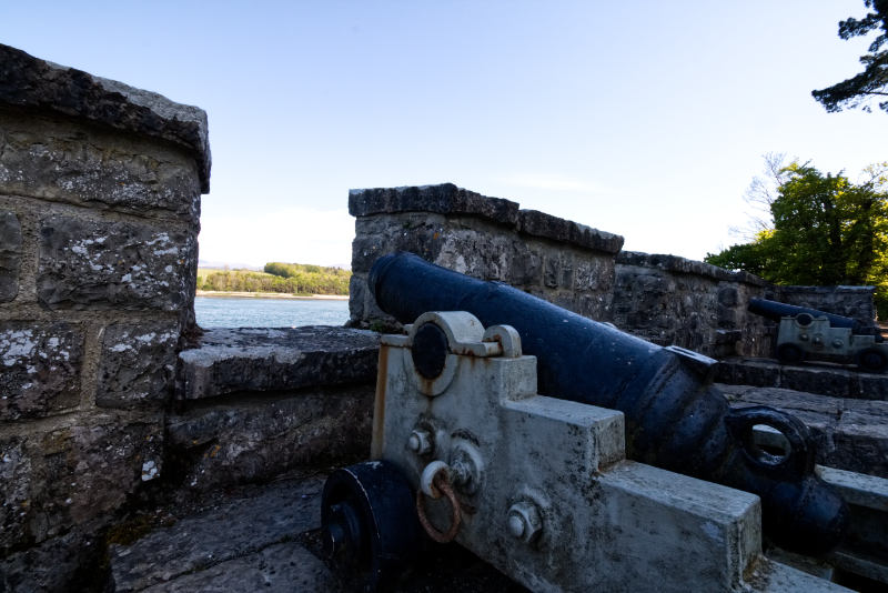 Cannon over Menai Strait