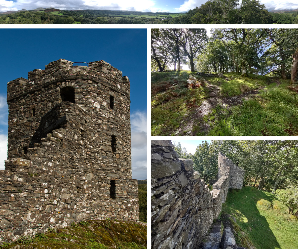 The ascent to the folly, the stairs and the view from the top