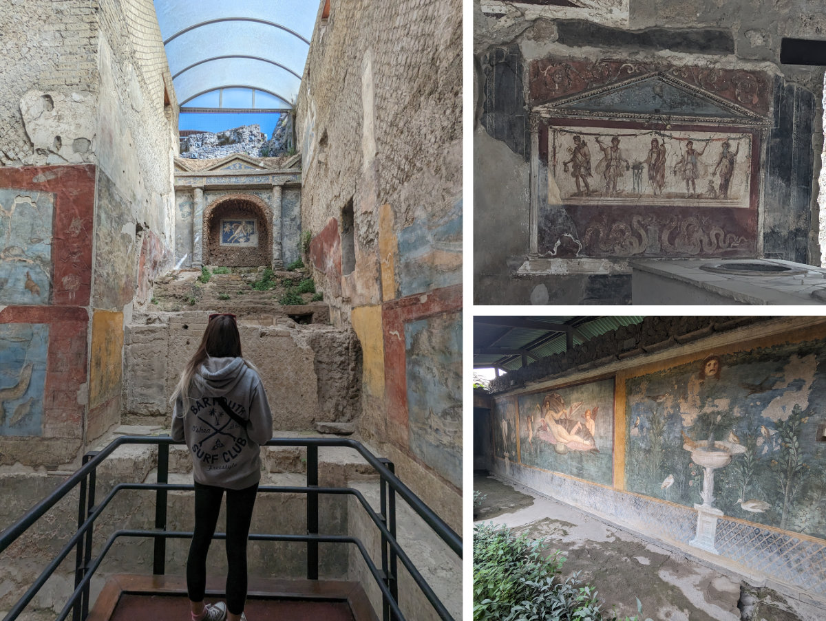 Frescos and paintings around Pompeii