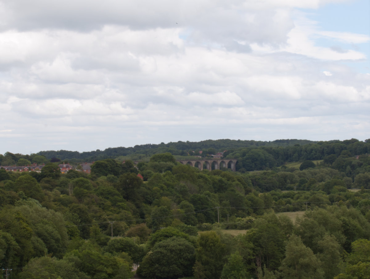 Views from the top towards the viaduct
