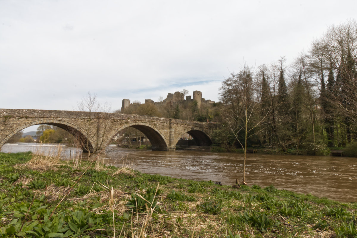 Ludlow Castle with Dinham Bridge