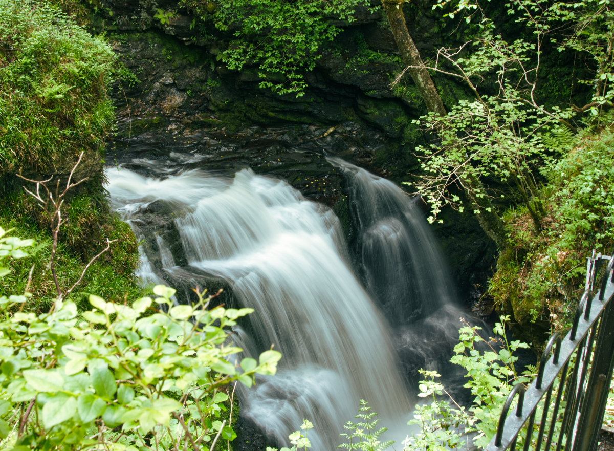 The view of the first waterfall