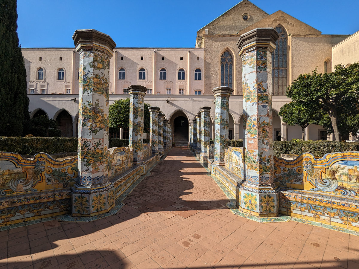 A sunny day inside the monastery