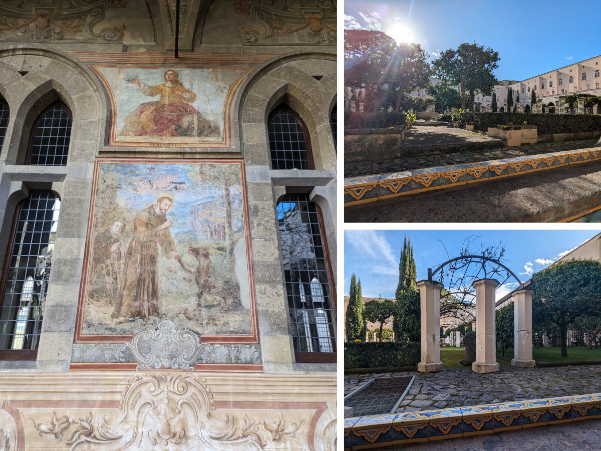The beautiful sights around the cloister and gardens
