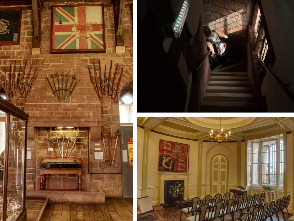 Tight stairs, beautiful displays and ornate function rooms