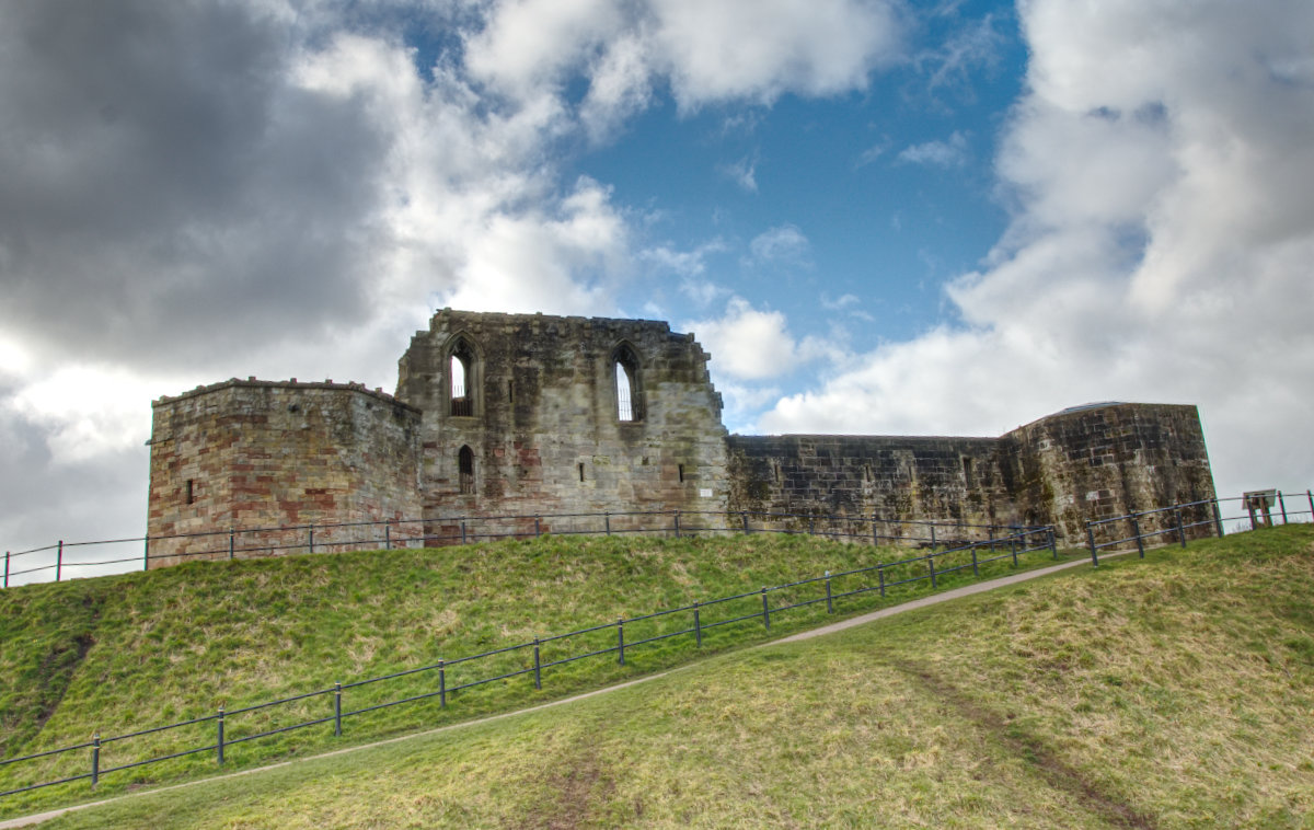 View from the mound below the castle