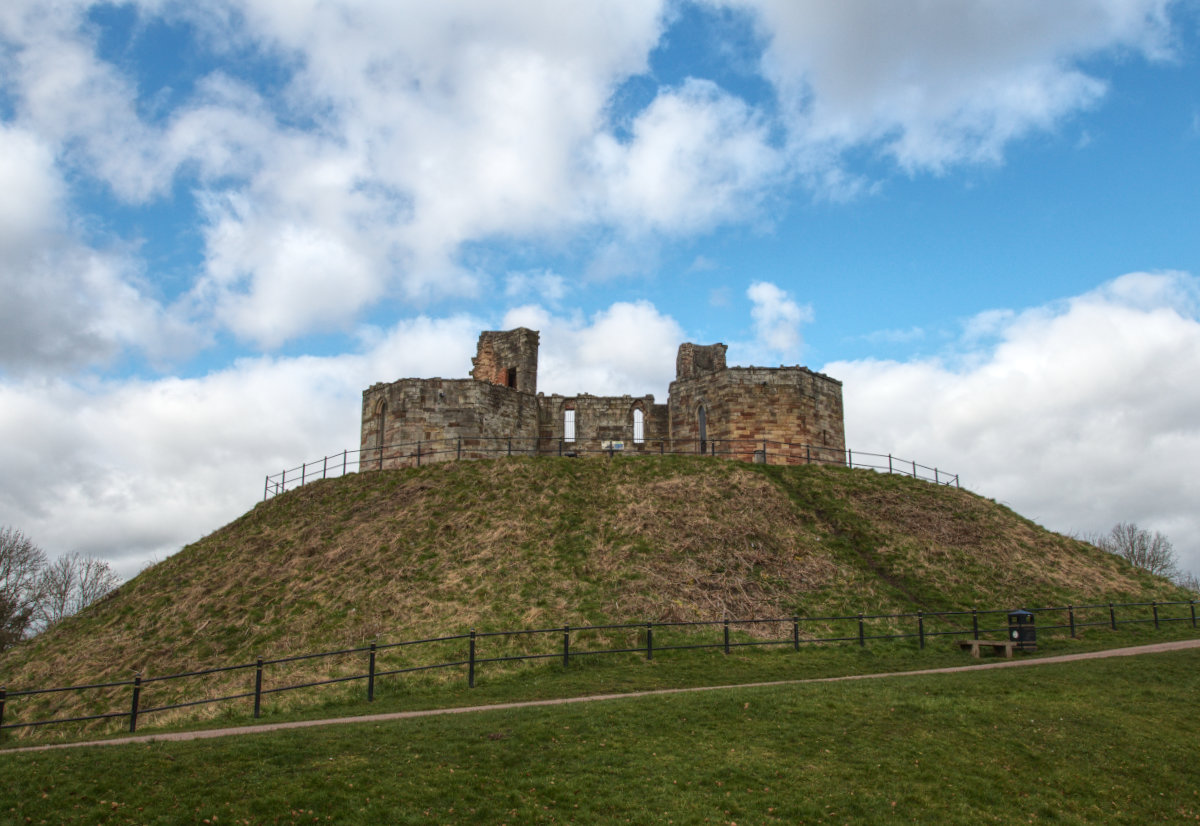 Front view of the castle