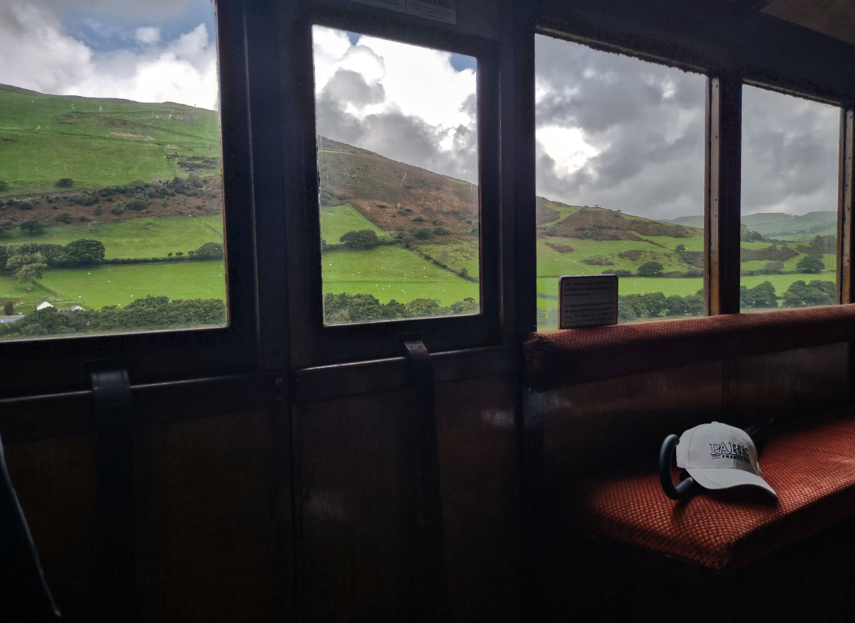 Dramatic rainclouds lined our adventure on the talyllyn railway