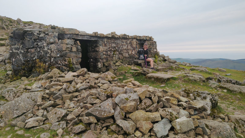 A shelter atop Cadair Idris