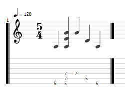 TuxGuitar equivalent of above